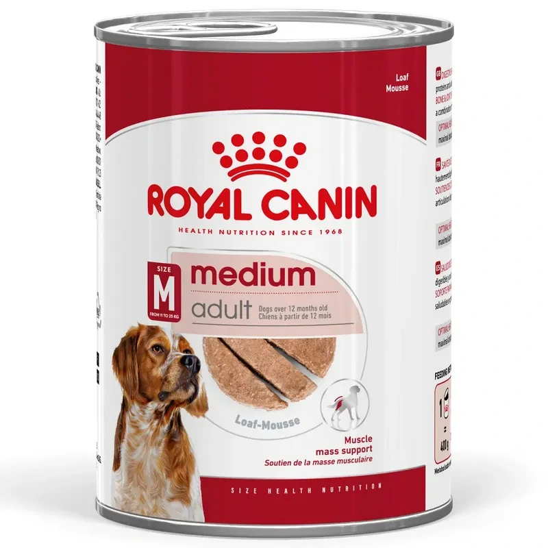ROYAL CANIN Medium Adult Paštéta pre psy stredných plemien, 410g