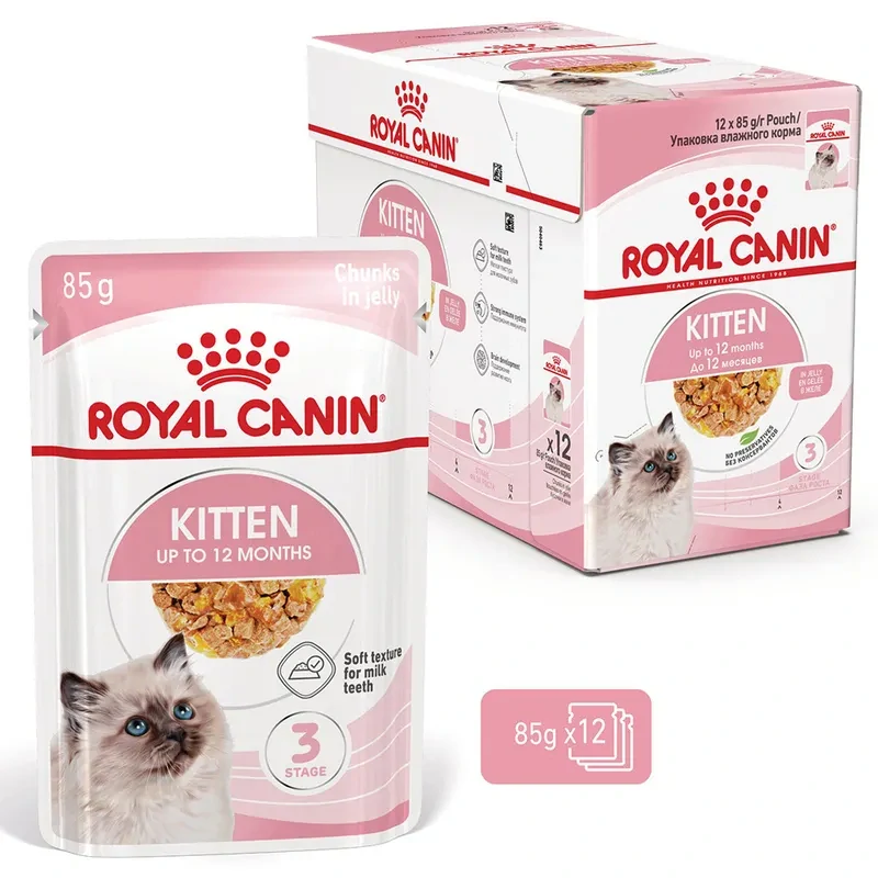 ROYAL CANIN Kitten Jelly Kapsička pre mačiatka v želé, 12x85g