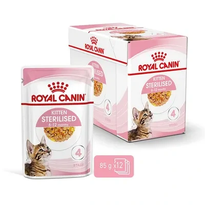 ROYAL CANIN Kitten Sterilised Kapsička v šťave pre kastrované mačiatka, 12x85g