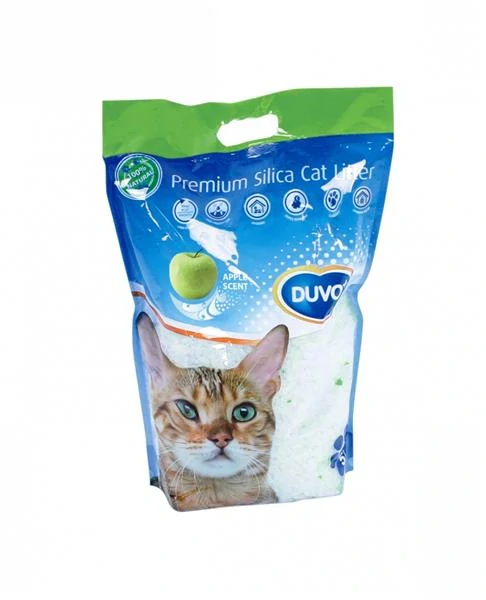 DUVO+ Premium silikátová podstielka pre mačky - jablko, 5l