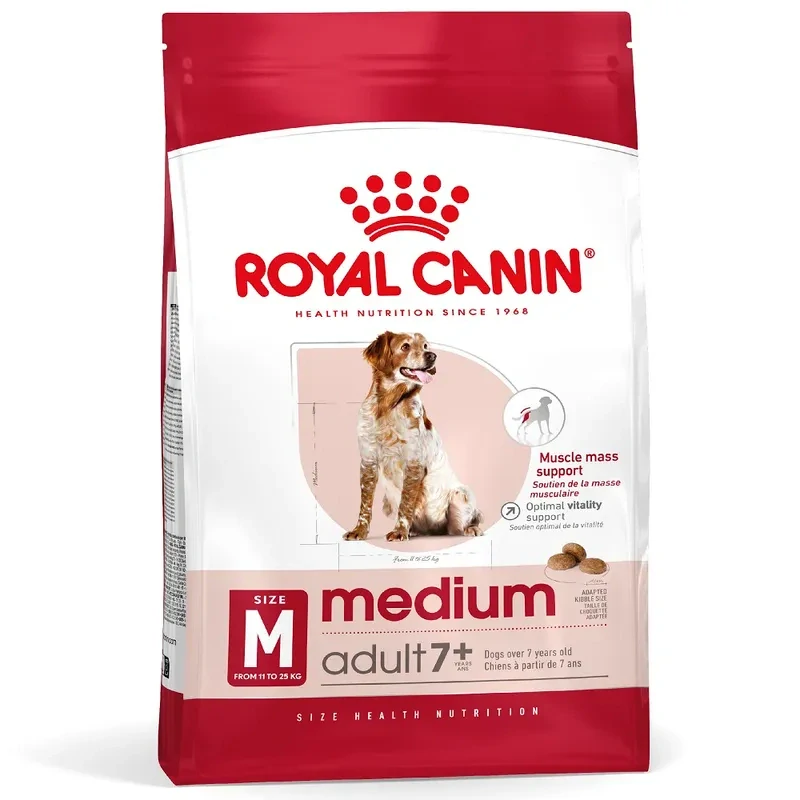 ROYAL CANIN Medium Adult 7+ Granule pre dospelé starnúce stredné psy