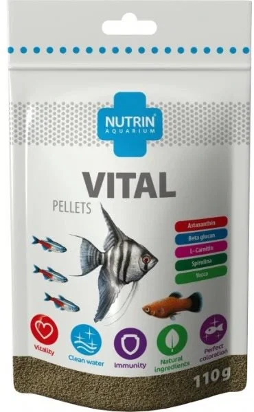 NUTRIN Aquarium Vital Pellets, 110g