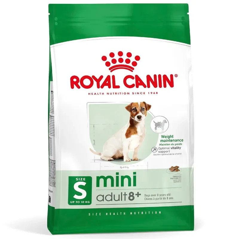 Royal Canin Mini Adult 8+ Granule pre dospelé starnúce psy, 0,8kg