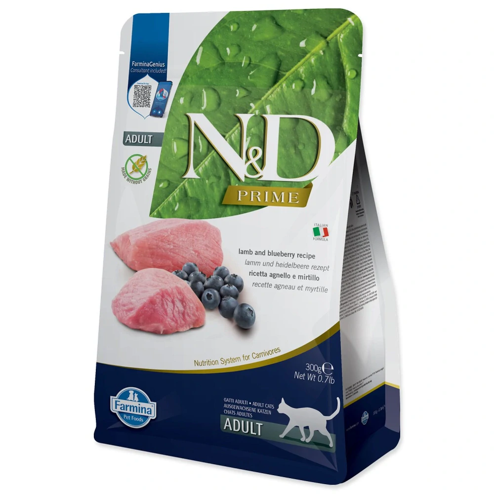 FARMINA N&D Cat Prime Lamb & Blueberry, 0,3kg