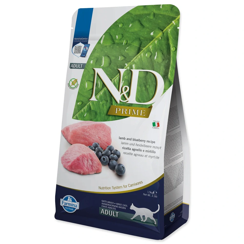 FARMINA N&D Cat Prime Lamb & Blueberry, 1,5kg