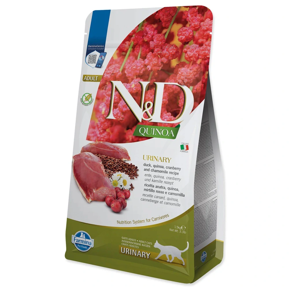 FARMINA N&D Cat Quinoa Urinary Duck, 1,5kg
