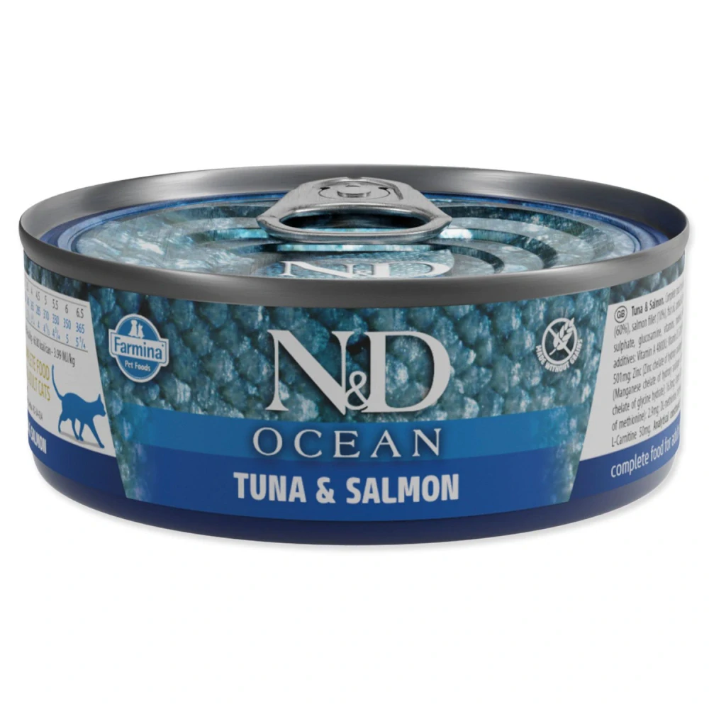 FARMINA N&D Konzerva Cat Ocean Tuna & Salmon, 70g