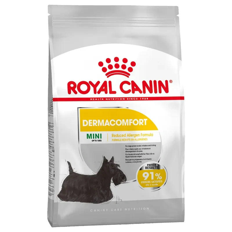 ROYAL CANIN Mini Dermacomfort Granule pre malé psy s problémami s kožou, 3kg1kg