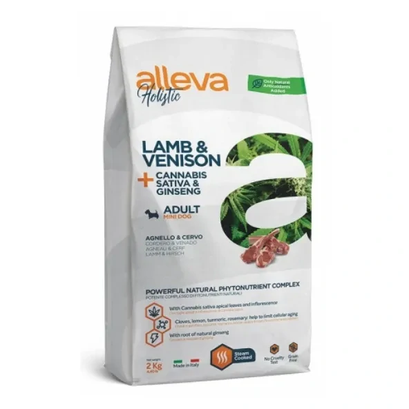 ALLEVA HOLISTIC Adult Dog Mini Lamb & Venison, 12kg