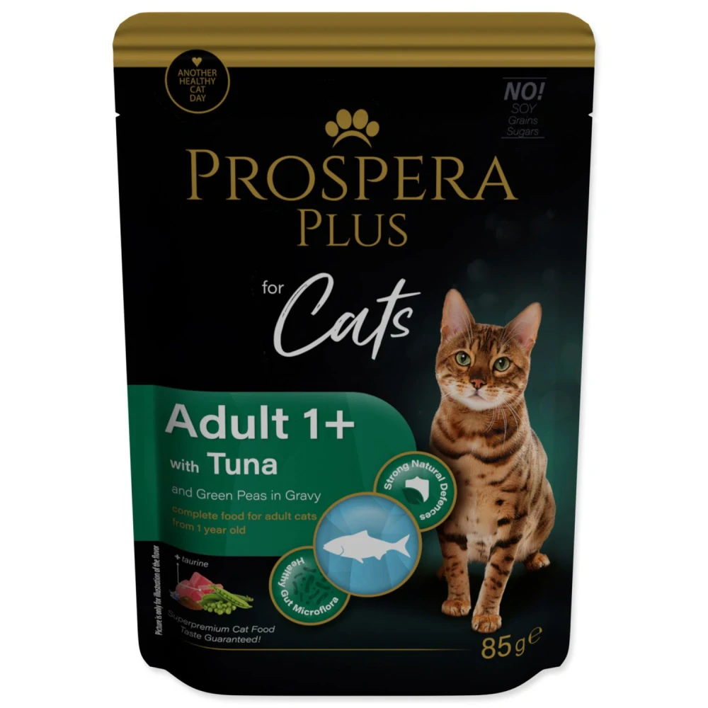 PROSPERA PLUS Adult 1+ Tuna & Peas Kapsička, 85g