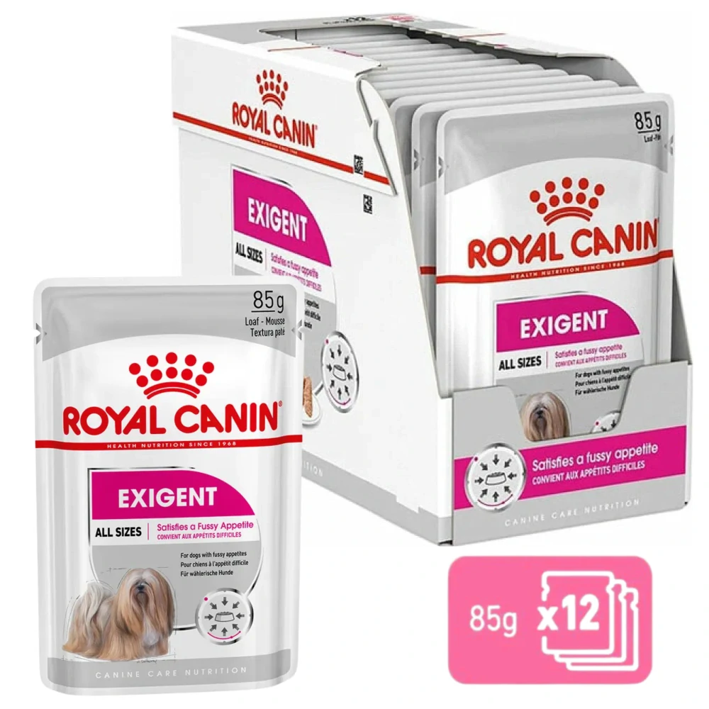 Royal Canin Exigent Dog Loaf Kapsička s paštétou pre maškrtné malé psy, 12x85g