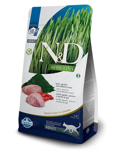FARMINA N&D Cat SPIRULINA Lamb, 1,5kg