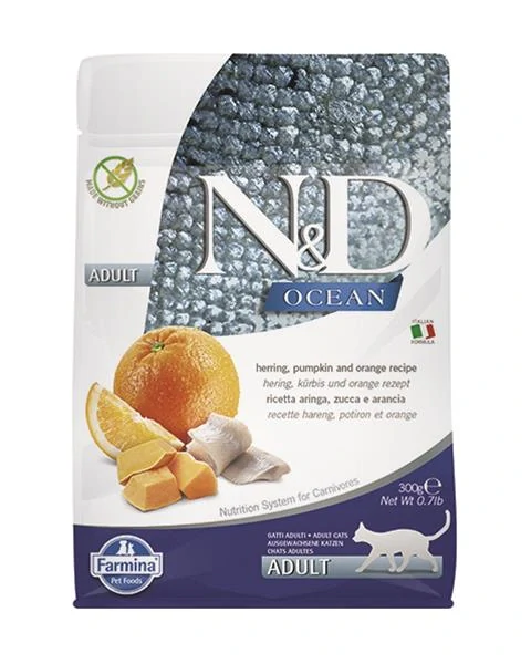 FARMINA N&D OCEAN PUMPKIN Herring & Orange, 5kg