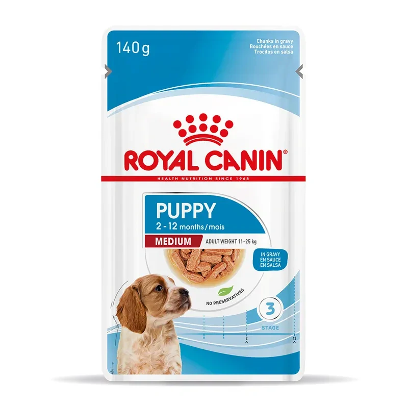 ROYAL CANIN Medium Puppy Kapsička pre stredné šteňatá, 140g