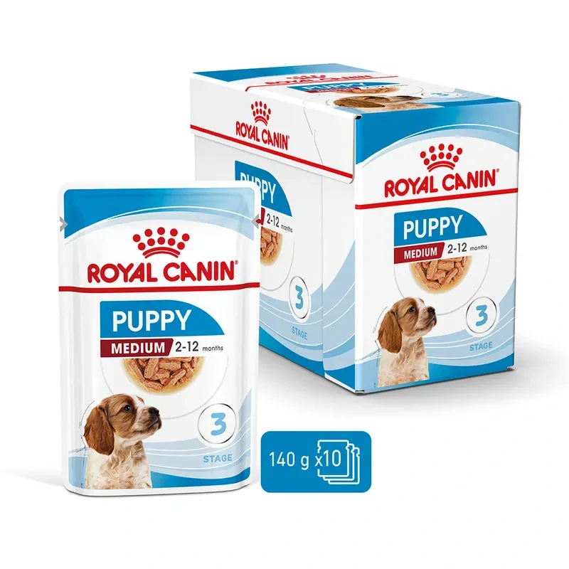 ROYAL CANIN Medium Puppy Kapsička pre stredné šteňatá, 10x140g