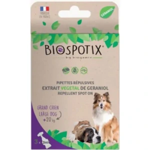 BIOGANCE Biospotix Dog spot-on L-XL s repelentným účinkom 3x3ml (nad 20 kg)