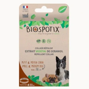 BIOGANCE Biospotix Small dog S-M Obojok s repelentným účinkom, 38cm