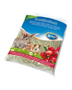 DUVO+ Bylinkové seno pre králiky a hlodavce - so šípkami, 500g