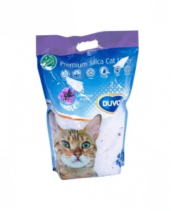 DUVO+ Premium silikátová podstielka pre mačky - levanduľa, 5l