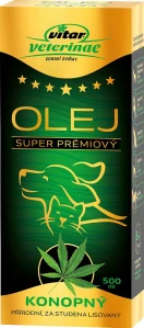 VITAR VETERINAE Konopný olej, 500ml