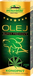 VITAR VETERINAE Konopný olej, 200ml