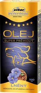VITAR VETERINAE Ľanový olej, 500ml