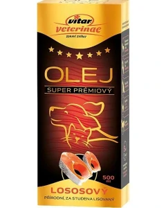 VITAR VETERINAE Lososový olej, 500ml