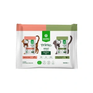 NATURES PROTECTION Prime Cat Kapsička pre dospelé sterilizované mačky Wet Set, 4x85g