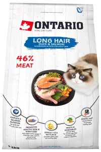 ONTARIO Cat Long Hair Duck & Salmon, 2kg
