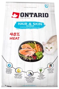 ONTARIO Cat Hair & Skin Salmon, 2kg