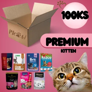 Výhodný balíček kapsičiek pre mačiatka PREMIUM – 100 ks