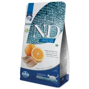 FARMINA N&D Cat Ocean Herring & Orange, 1,5kg