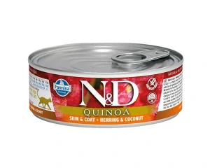 FARMINA N&D Konzerva Cat Quinoa Herring & Conut, 70g