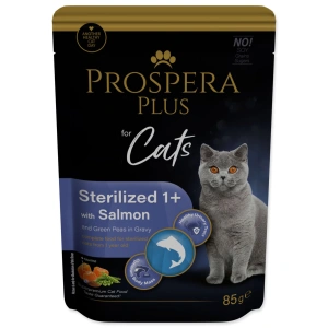 PROSPERA PLUS Sterilized 1+ Salmon & Peas Kapsička, 28x85g