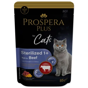 PROSPERA PLUS Sterilized 1+ Beef & Pumpkins Kapsička, 28x85g