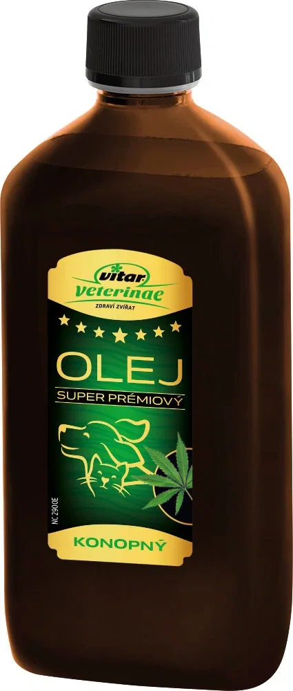 VITAR VETERINAE Konopný olej, 500ml