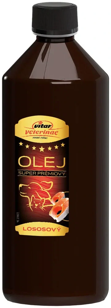 VITAR VETERINAE Lososový olej, 1000ml