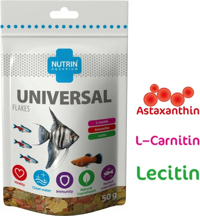 NUTRIN Aquarium Universal Flakes, 50g