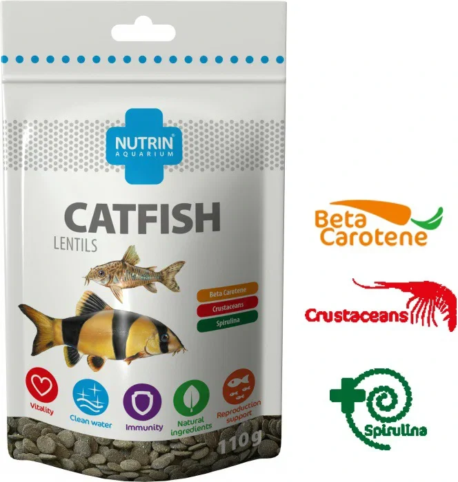 NUTRIN Aquarium Catfish Lentils, 110g