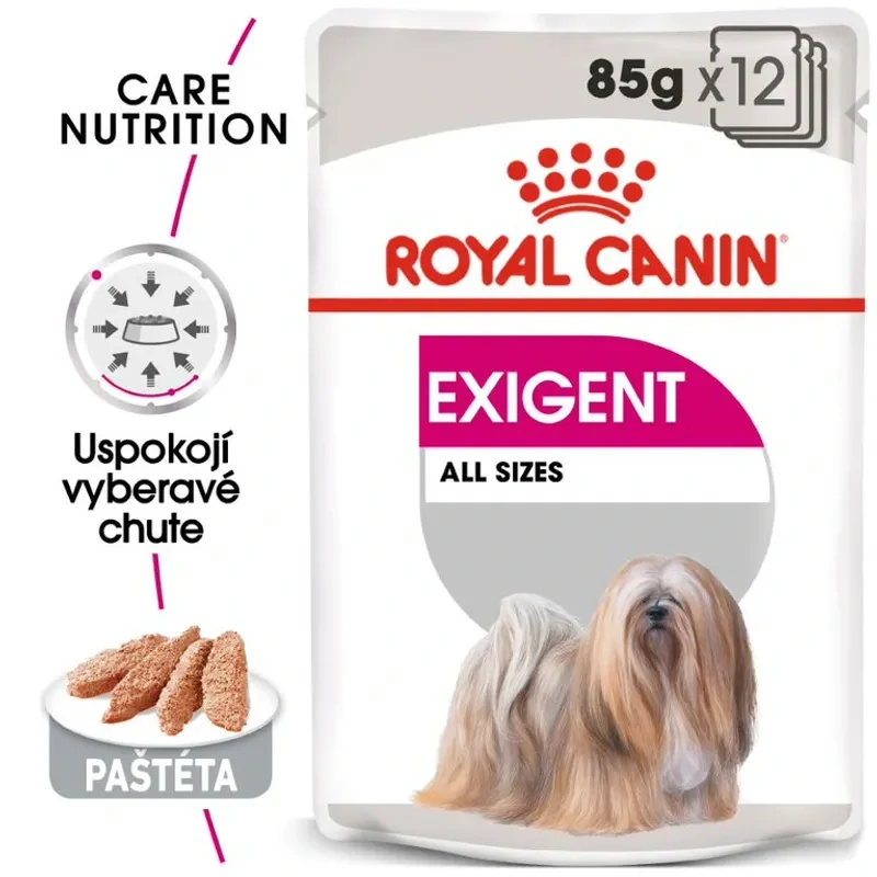 Royal Canin Exigent Dog Loaf Kapsička s paštétou pre maškrtné malé psy, 12x85g