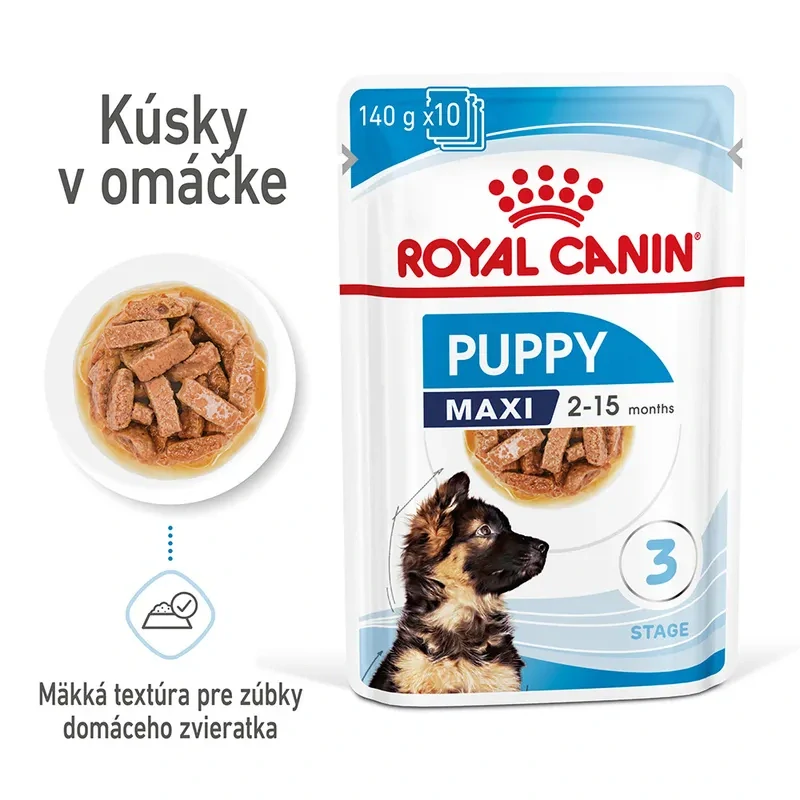 ROYAL CANIN Maxi Puppy Kapsička pre veľké šteňatá, 140g