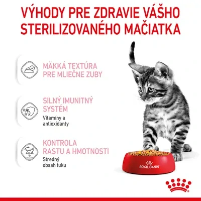ROYAL CANIN Kitten Sterilised Kapsička v šťave pre kastrované mačiatka, 85g