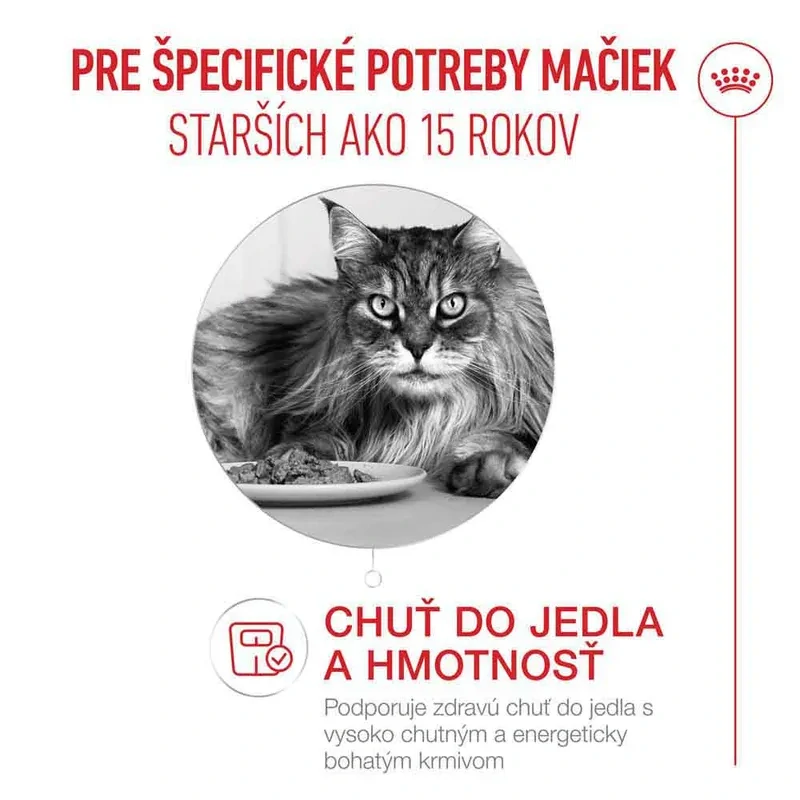 ROYAL CANIN Ageing 15+ cat Granule pre starnúce mačky staršie ako 15 rokov, 2kg