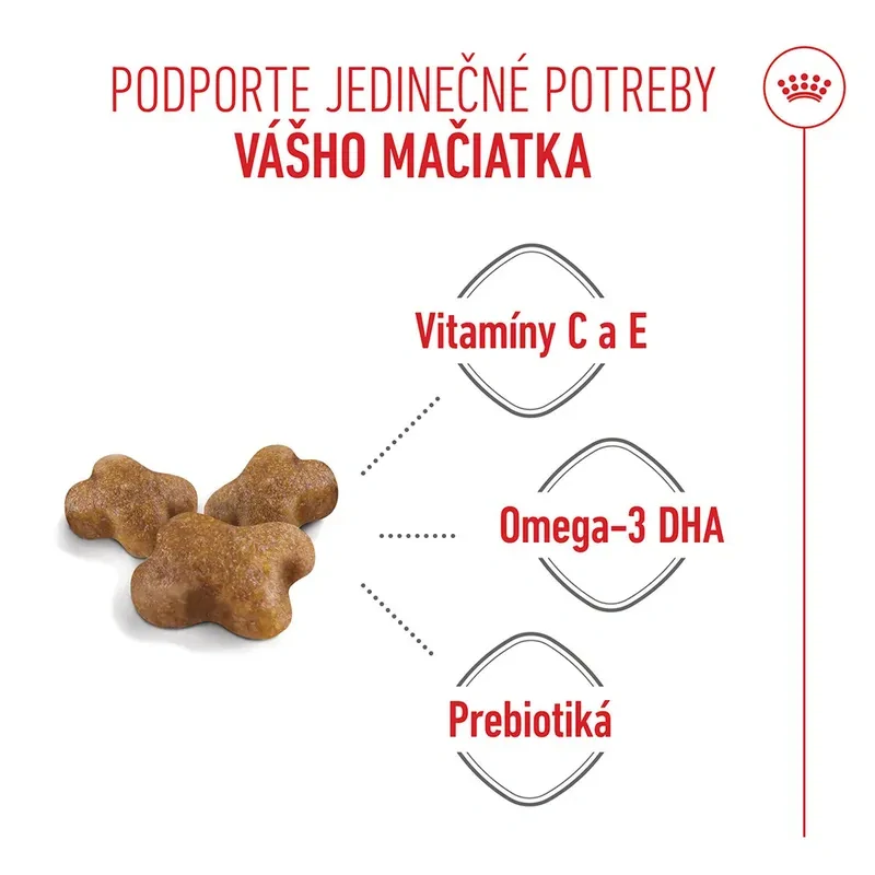 ROYAL CANIN Kitten Granule pre mačiatka v ich druhej fáze rastu, 2kg