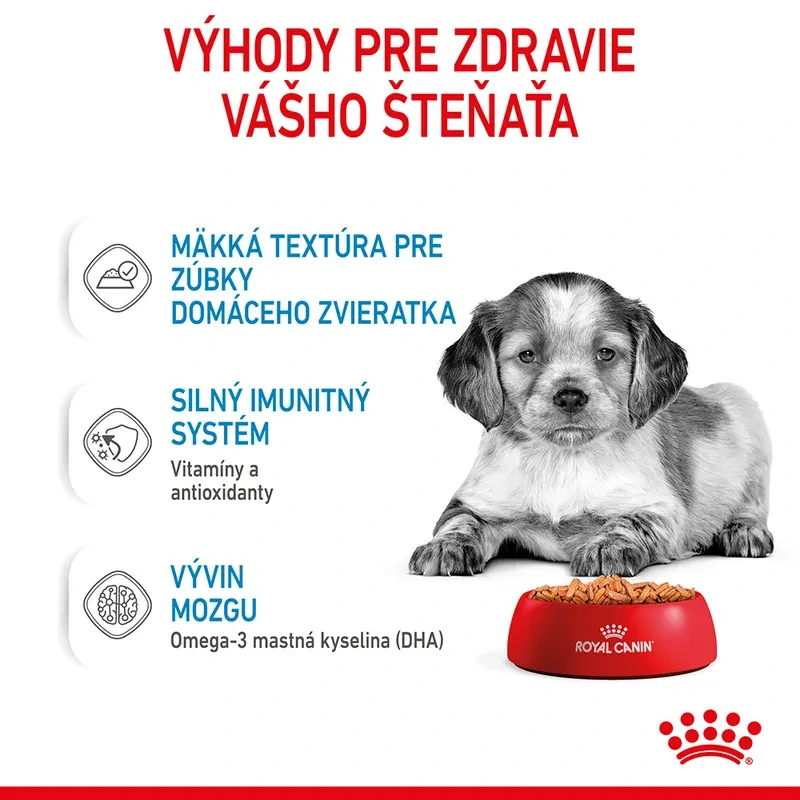 ROYAL CANIN Medium Puppy Kapsička pre stredné šteňatá, 140g