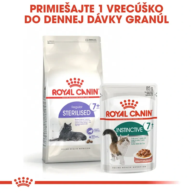ROYAL CANIN Sterilised 7+ Granule pre starnúce kastrované mačky, 3,5kg