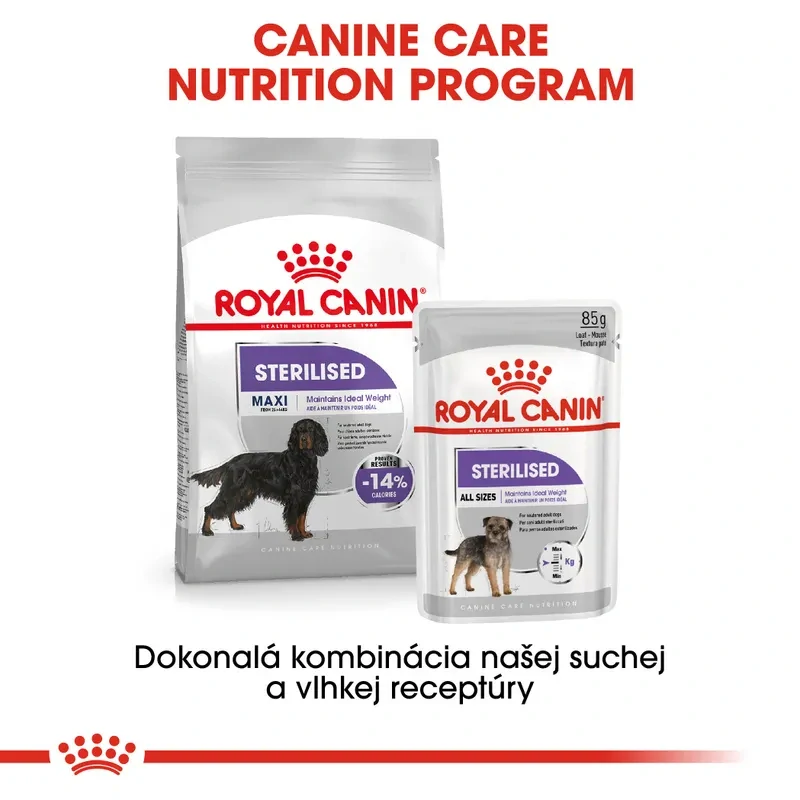 ROYAL CANIN Sterilised Maxi Adult Granule pre kastrované psy veľkých plemien, 12kg