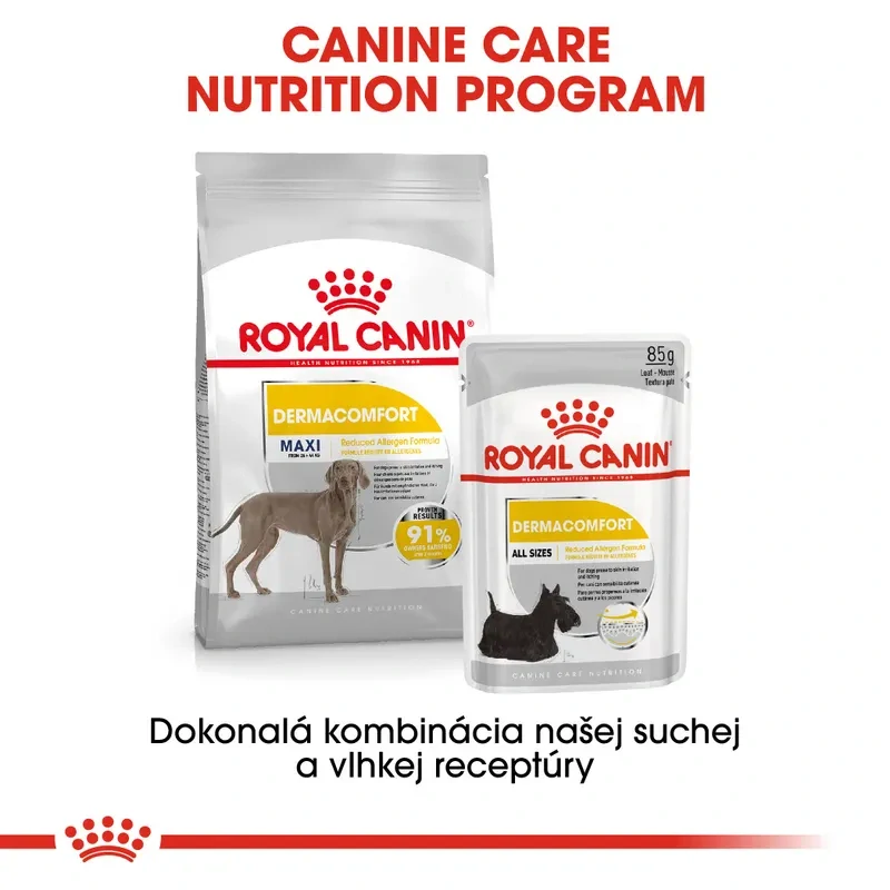 ROYAL CANIN Maxi Dermacomfort Granule pre veľké psy s problémami s kožou, 12kg