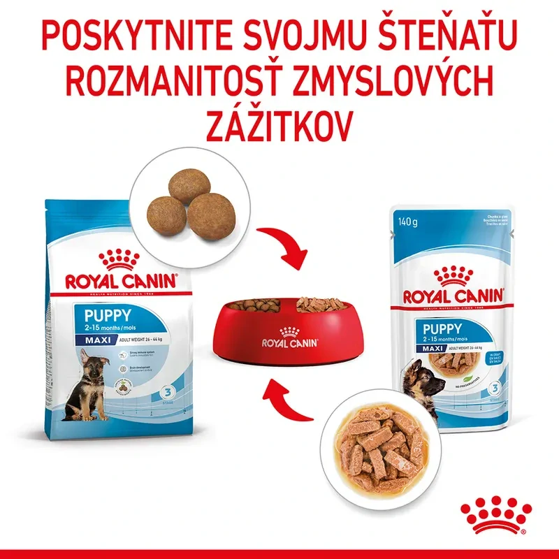 ROYAL CANIN Maxi Puppy Kapsička pre veľké šteňatá, 140g