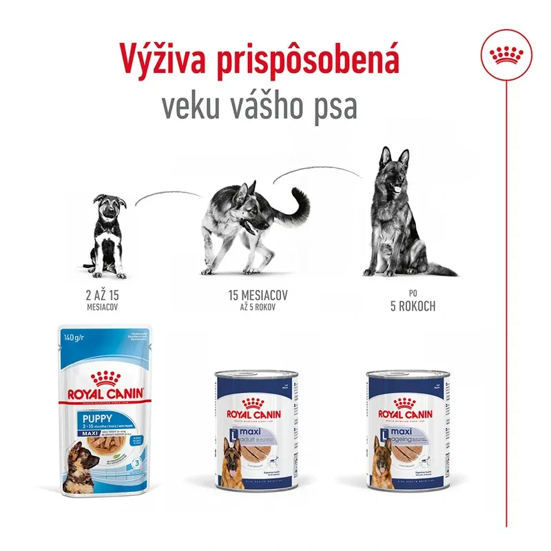 ROYAL CANIN Maxi Ageing Paštéta pre psy veľkých plemien starších ako 5 rokov, 410g